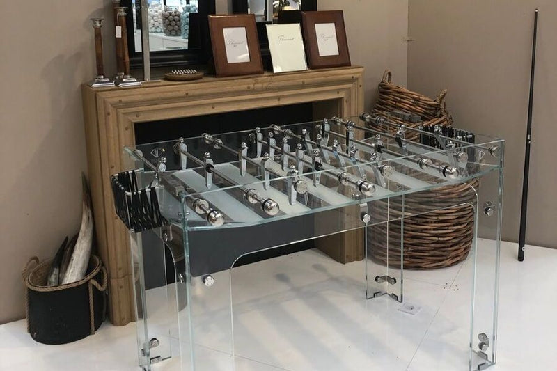 Toulet Carat foosball table in glass