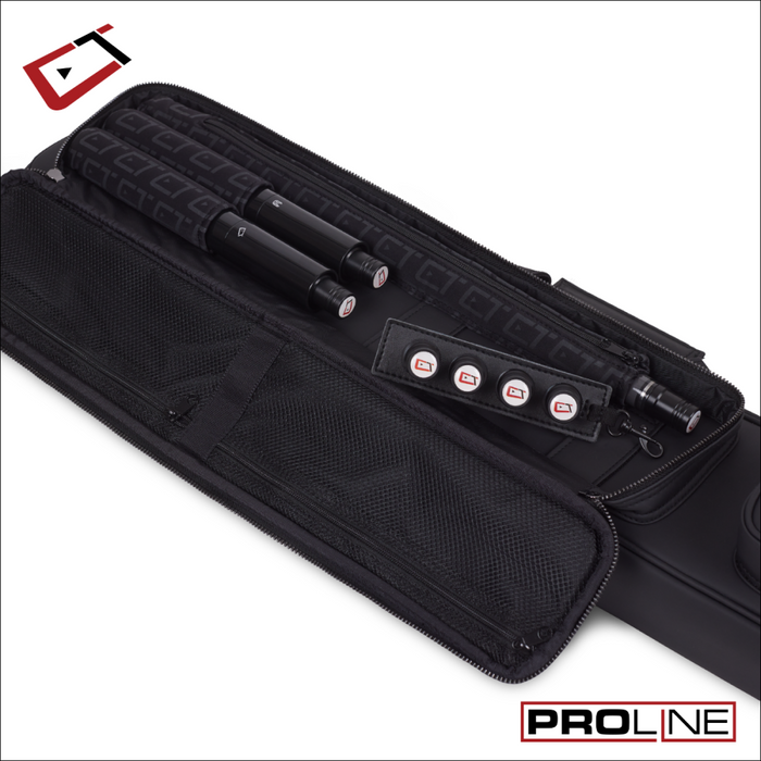 Cuetec Pro Line 4x8 Soft Pool Cue Case Noir Edition