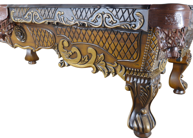 AFD Home 8 Feet Victorian Carved Pool Table Professional Size L (KIT)