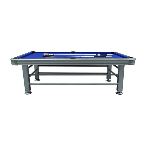 7' Non-Slate Silver Outdoor Pool Table