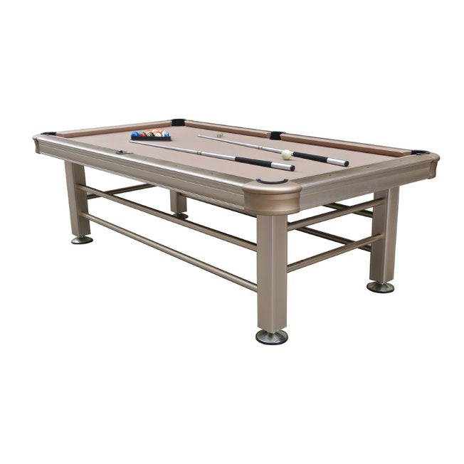 Non-Slate Champagne Outdoor Pool Table