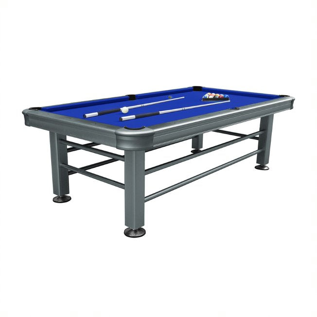 7' Non-Slate Silver Outdoor Pool Table