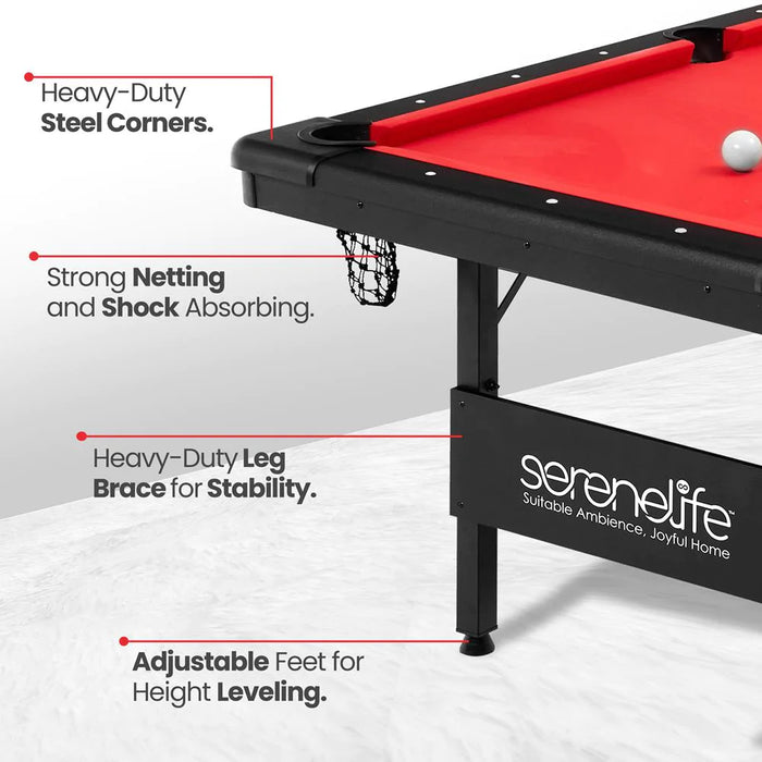 SereneLife Portable Pool Table